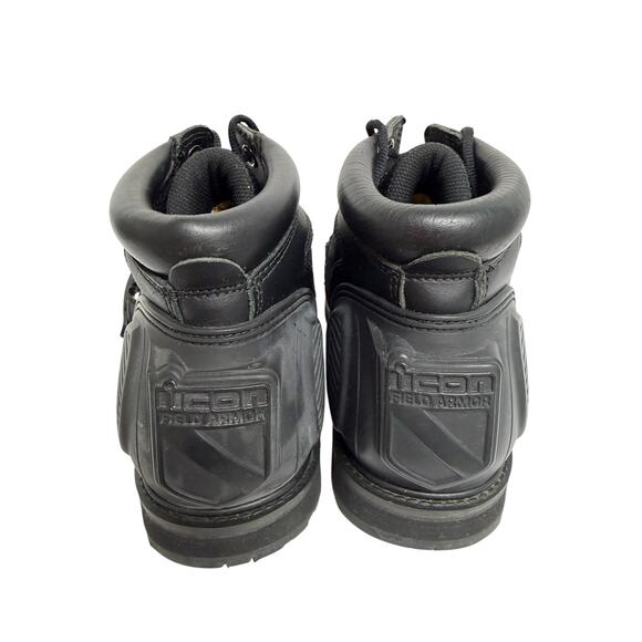 Icon Field Armor Chukka Boots Men’s Size 10 Black Motorcycle Riding Biker main image 12